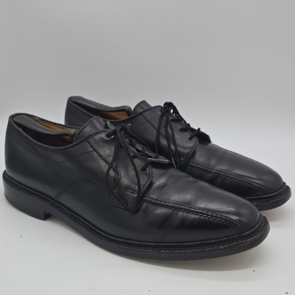 Allen Edmonds Black Leather Lace-Up Derby Dress Shoes